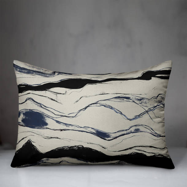 Orren Ellis Aerilyn Abstract Blue/Beige Area Rug & Reviews Wayfair